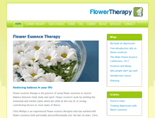 Tablet Screenshot of flower-therapy.co.uk